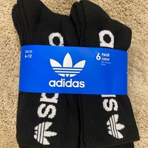 6 pack adidas socks NWTags